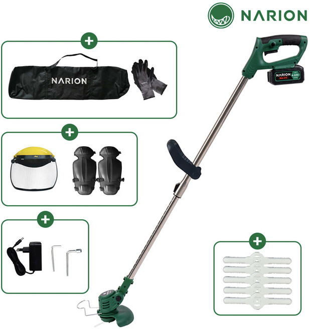 나리온 21V 예초기 제초기 가정용 충전 무선, 4.0Ah, 1개