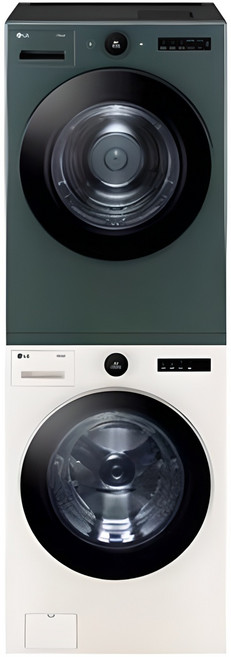 LG전자 오브제컬렉션 트롬 트윈워시 세탁기 FX23ENE + 건조기 RD20GNG 23kg+20kg 방문설치, 네이처 베이지+네이처 그린, FX23ENE-GNG