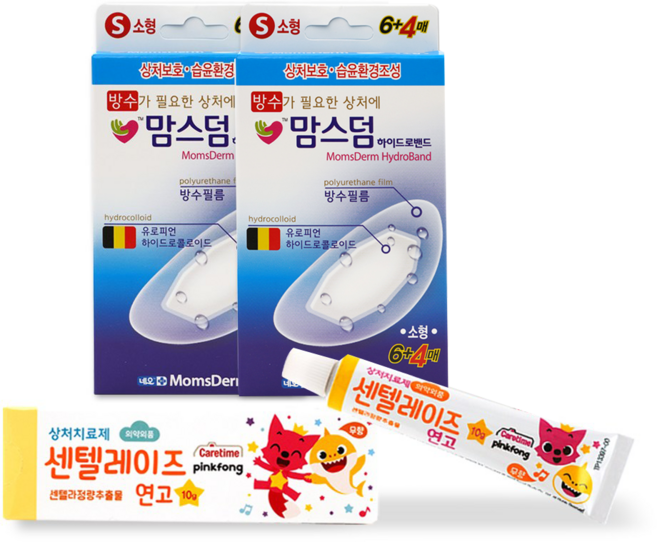 맘스덤 하이드로밴드 소형1 + 핑크퐁 센텔레이즈 연고, 1개