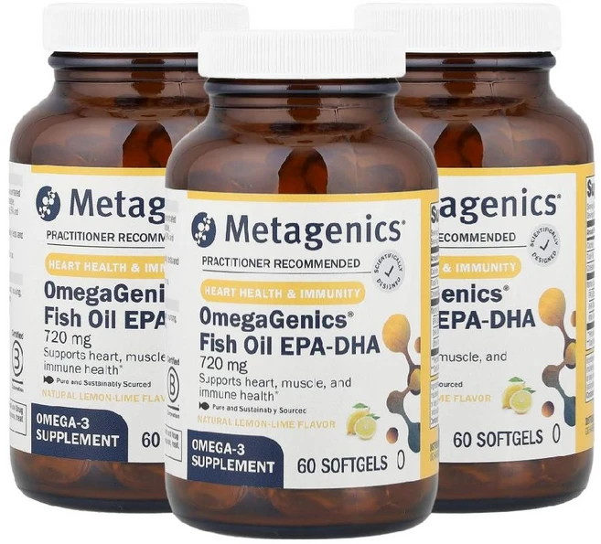 1+1+1 메타제닉스 오메가제닉스 피쉬오일 EPA-DHA 소프트젤60정 오메가3 fishoil 생선오일 오메가쓰리, 60정 - 쿠팡
