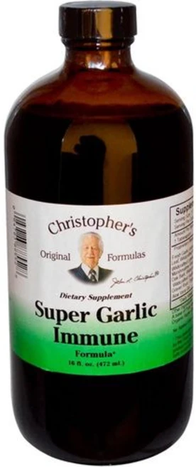 크리스토퍼스 오리지널 포뮬라 슈퍼 마늘 시럽 | 16액량 Christopher's Original Formulas Super Garlic Immune Syrup | 16 fl, 1개 - 쿠팡