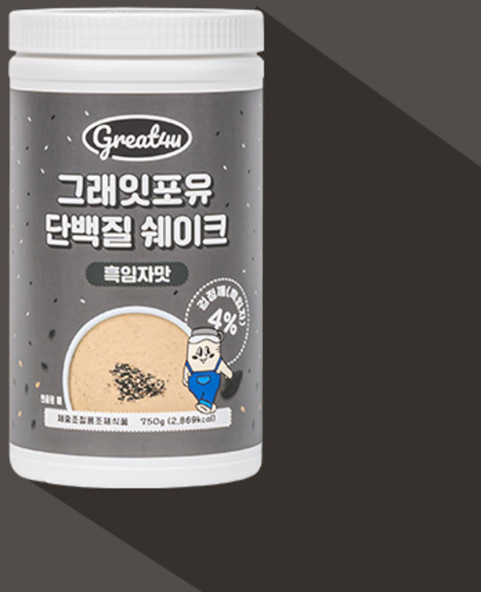 그래잇포유 단백질쉐이크 흑임자맛 750g, 1개