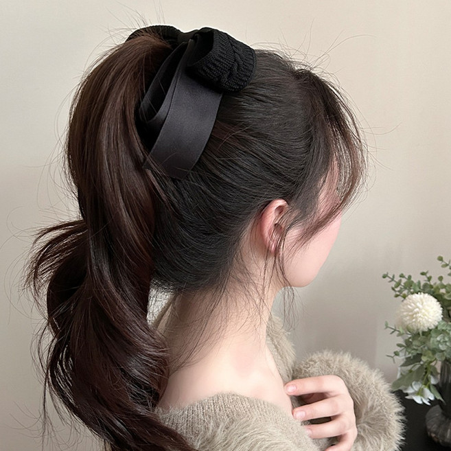 어반이즈 포니테일 리본 여성 헤어핀 바나나핀