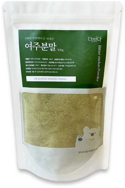 더하다 국산 100% 여주 분말 가루, 1개, 300g