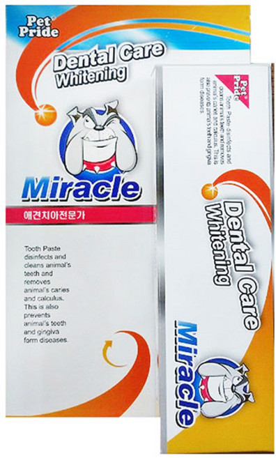 미라클 화이트닝 덴탈케어 강아지치약 - 70g, 1개