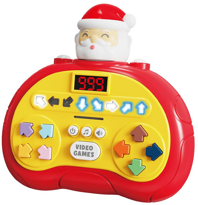 토이즈데이 캐릭터 손으로 즐기는 추억의 DDR & 펌프 리듬 마스터 게임기 행사 단체 선물, 산타클로스, 1개