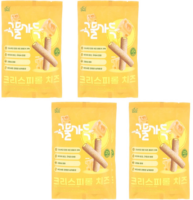 국내 생산 곡물가득 크리스피롤 치즈, 4개, 150g