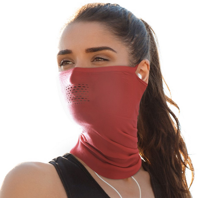 나인에프엑스 썸머 퍼포먼스 스포츠 자전거마스크 넥게이터, 레드, 1개