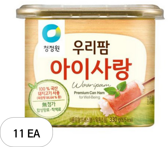 청정원 우리팜아이사랑, 330g, 11개