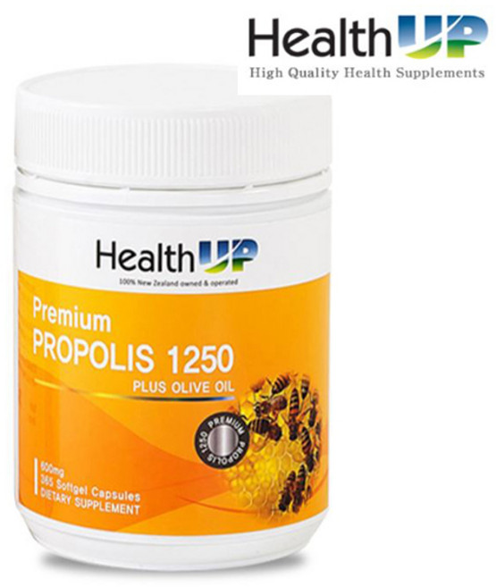 뉴질랜드 헬스업 프리미엄 프로폴리스 1250 365캡슐, 365정, 1박스