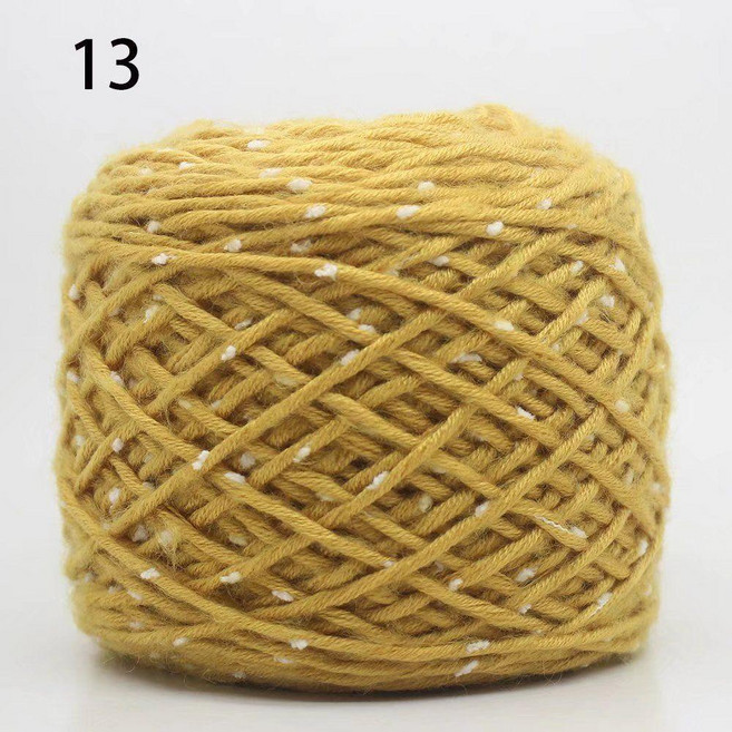 彩點粗毛線圍巾線, 13, 1個