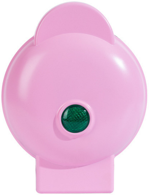 프렛픽 와플기계 와플제조기 사용이편리한 와플메이커 가정용와플 크로플기계, 유럽 규격 220V 스프레이, 벚꽃핑크 기본원형와플, 기본 색상