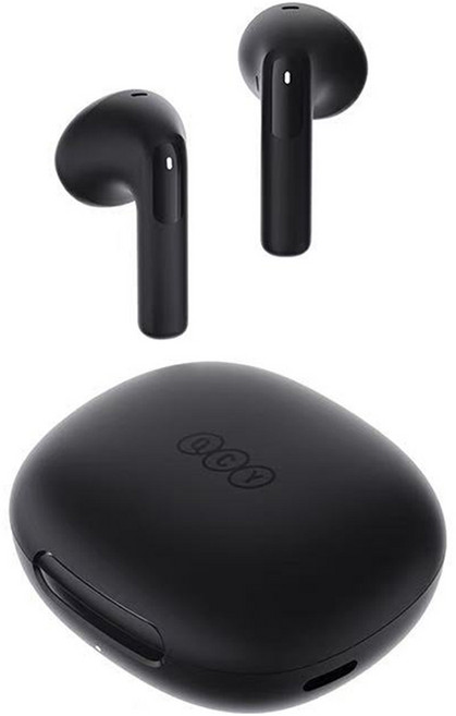 QCY 엘리 버즈 E20 ANC 블루투스 이어폰 HT13, 자정 블랙