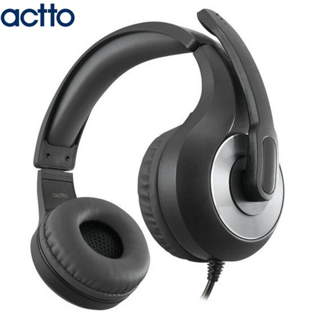 엑토 레오 USB 헤드폰 헤드셋 사운드카드장착, BKS-78블랙