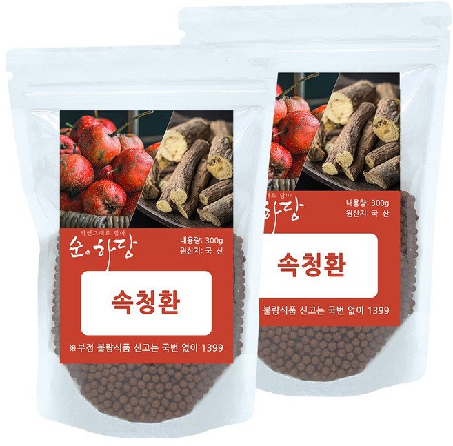 순하당 국산 속청환 (산사나무열매환), 300g, 2개