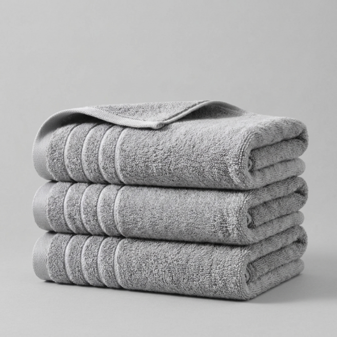 융풍 호텔수건 도톰한 프리미엄 100% 코튼 고흡수 부드러운 수건, 3개, 실버그레이