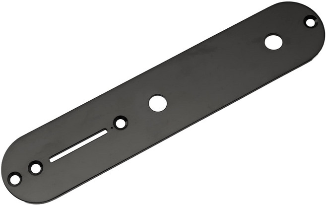 뮤직릴리 32mm 텔레캐스터 컨트롤 플레이트 펜더 텔레 일렉 Musiclily 32mm Telecaster Control Plate for Fender Tele Electric G, 검은색, 1개