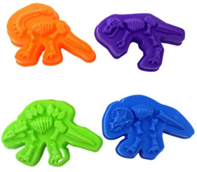 모래놀이 몰드(공룡화석) 4종세트 찍기틀, 1개