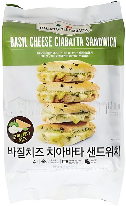 M&H 바질치즈 치아바타 샌드위치 780g, 1개