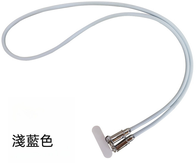 適用於iPhone 16/15 Pro Max/Air 60W充電線 0.3米短款（Type-C-蘋果）, 編織掛繩二合一充電線-淺藍色,0.3米短款（Type-C-萍果）, 1個, 0.3m