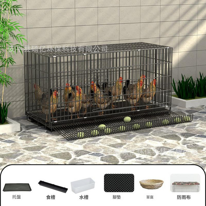 雞籠 家用 室內 飼養籠, 150-2帶蛋託 銀色, 1個