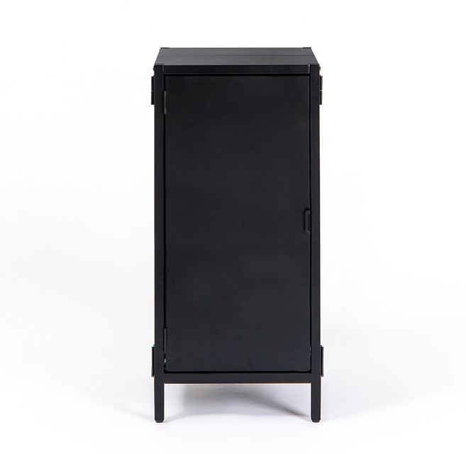 폴딕스 002 미니 캐비넷 철제 캐비닛 락커룸 보관함 사무실 수납장 사물함, 블랙(ISA3576)