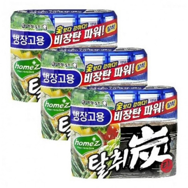 홈즈 3개 140g 애경 탈취탄 X 냉장고용