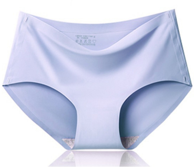 冰絲無痕女三角褲 包臀 大尺碼, 淺紫色