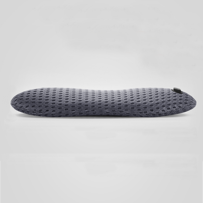 허리 패드 온열 및 마사지 기능을 갖춘 허리 패드 허리를 편안하게 해주세요 허리 마사지기 허리베개 프로 안마기 목 어깨 마사지기 뒷목 승모근 등 허리 종아리 다리 안마기, 회색