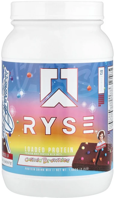 RYSE 로딩 프로틴 Little Debbie® Cosmic® 브라우니 1 002g(2.2lb) RYSE (라이즈), RYSE, Loaded Protein, Little D, 1개 - 쿠팡