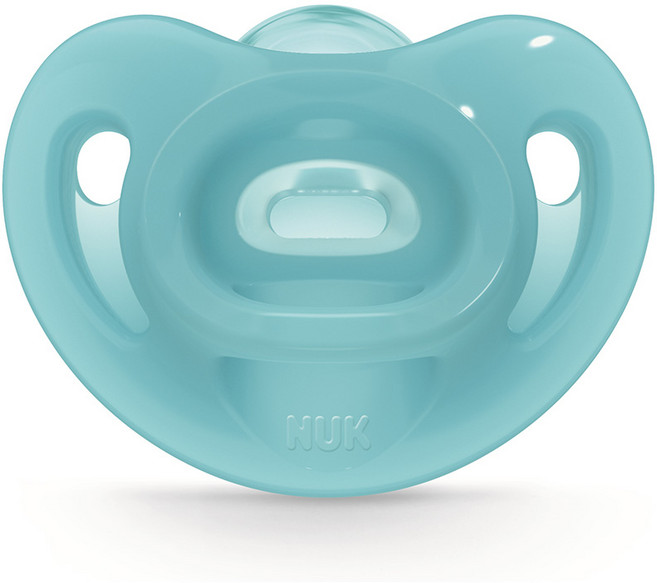 누크 센서티브 올실리콘 노리개젖꼭지, S1(0~6개월), 블루, 1개