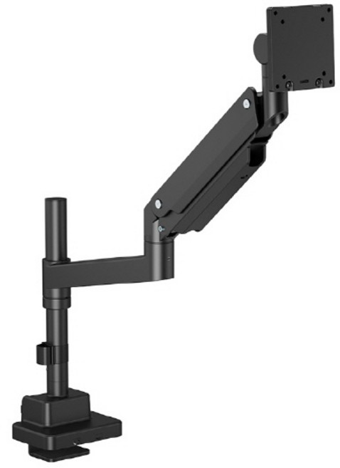 (카멜인터내셔널) 폴타입 초 고중량 가스스프링 싱글 모니터암 PMA2XP (최대 57인치) (블랙), 1개