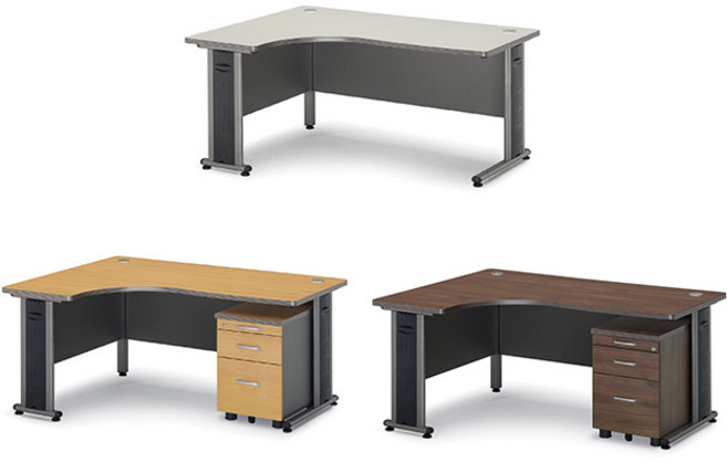 국산 사무실 사무용 ㄱ자 코너형 라운드형 퍼즐 멀티 책상 1400 1600 1800, 망비