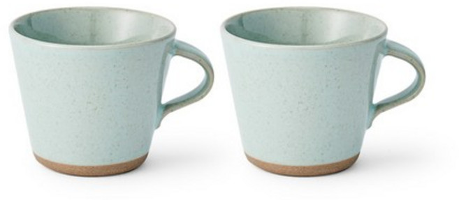 광주요 단지 커피잔, 연쑥빛, 2개