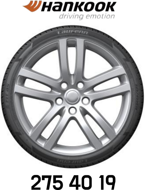 한국타이어275 40 19 / 라우펜 가성비 한국타이어 전략상품 / LH01 2754019 현대에쿠스 제네시스G90 EQ900 기아K9 BMW5 6 7시리즈 X4 벤츠S, 장착 미포함, 1개