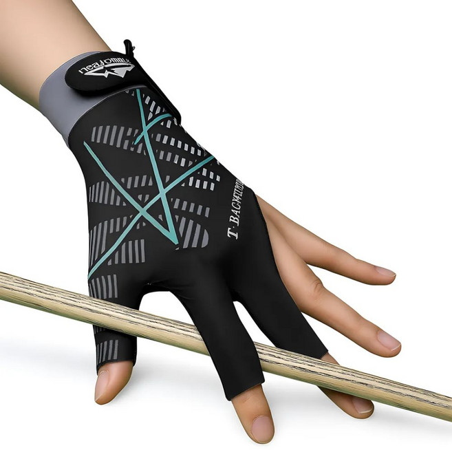 알뜰순정 프로선수용 당구장갑 손가락장갑 업소용, 그레이