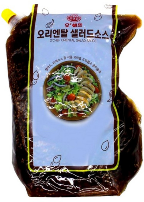 오뚜기 오쉐프 오리엔탈 샐러드 소스 스파우트팩 2kg, 1개