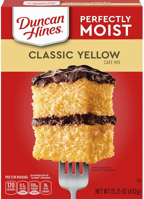 Duncan Hines 클래식 옐로우 케이크 믹스, 432g, 1개