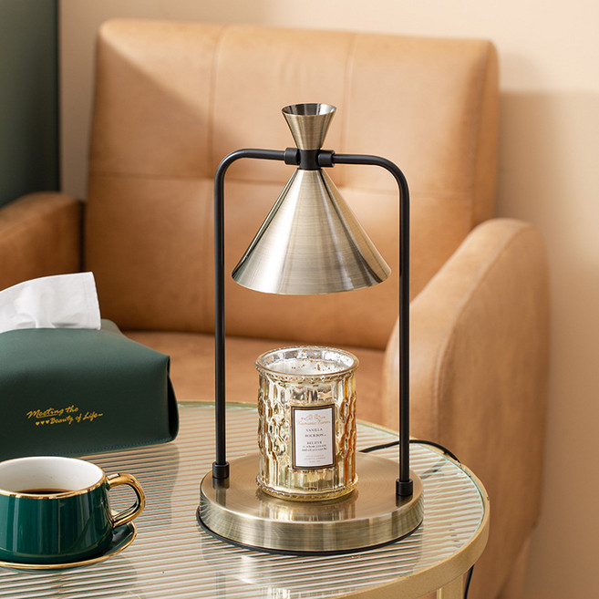 디퓨저 앤티크 녹는 캔들라이트 침실 조절 가능한 광융착 왁스라이트 메탈 로맨틱향 융착 캔들라이트, 청동