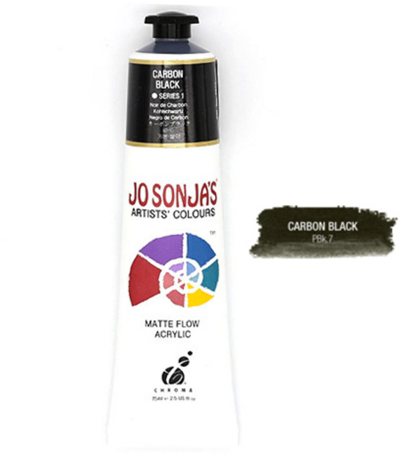 JO SONJA 조소냐 아크릴물감 S1 75ml 낱색, 107 Carbon Black