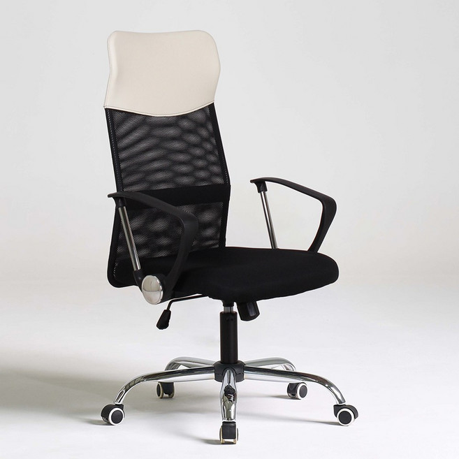 슬라인 체어 책상 공부 학생 사무용 사무실 메쉬 컴퓨터의자, 화이트