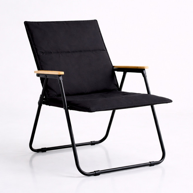 캠프텐버 고급형 튼튼한 접이식 캠핑의자, 1개, 블랙