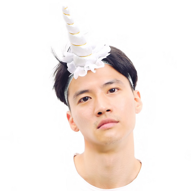 할로윈 머리띠 화관 왕관 고양이 귀여운 호박 천사 악마 유니콘 토끼 머리핀 파티소품 기획전, 21.유니콘 뿔 헤어밴드 (실버)