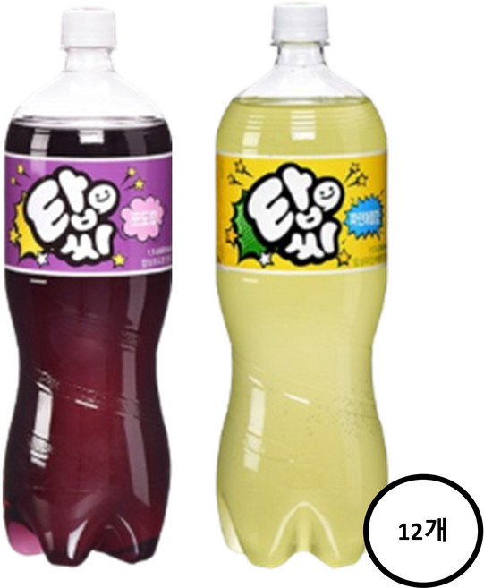 탑씨 1.5L 포도6+파인애플6 총12개, 12개