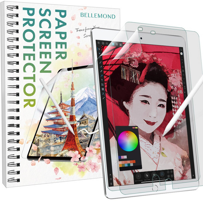 벨몬드 종이질감 아이패드 액정보호필름, 2개