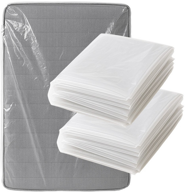 두껍고 질긴 초대형 침대 매트리스 비닐커버, 1매입, 2개입