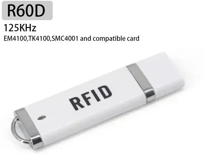 휴대용 소형 U 디스크 RFID 리더 125Khz 13.56MHz 카드 유도 스마트 작가 Win/Android 시스템 유니버설, 01 R60D-125KHz