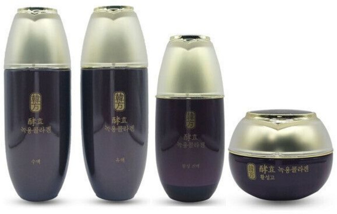 수려한 효 녹용콜라겐 수액+유액+활성진액+활성고 4종