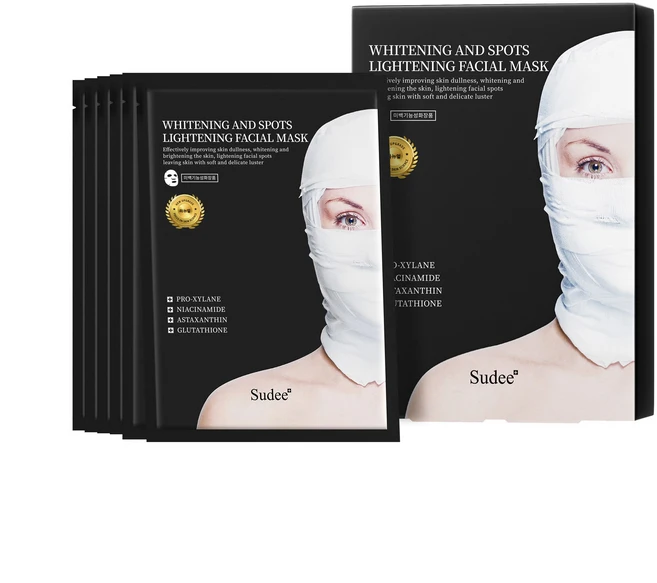 수다이 화이트닝 앤 스팟츠 라이트닝 페이셜 마스크 30g 마스크팩, 1개, 5개입 - 쿠팡