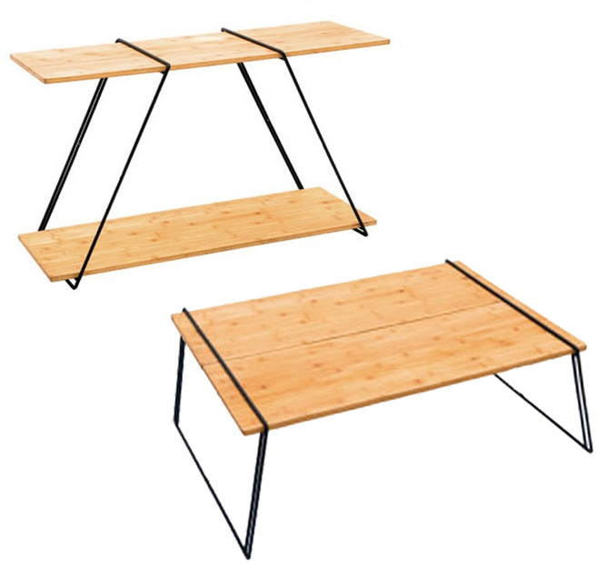 케븐 우드쉘프 테이블 캠핑 미니 사이드테이블 선반